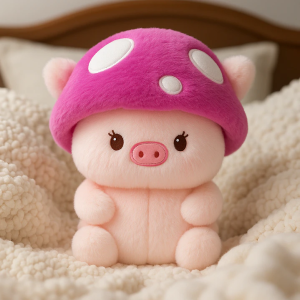 CERDITO CON GORRA ROSA
